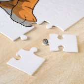 Puzzle Tigre avec papillon (Côté)