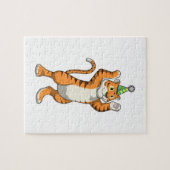 Puzzle Tigre avec parti casquette (Horizontal)