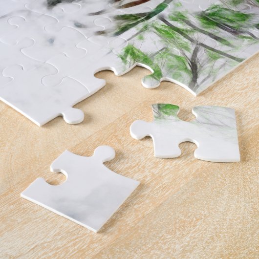 Puzzle Tigre blanc (Côté)
