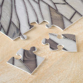 Puzzle Tigre blanc - Art numérique en mosaïque de verre t (Côté)