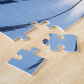 Puzzle Tigre blanc aux yeux bleus (Côté)