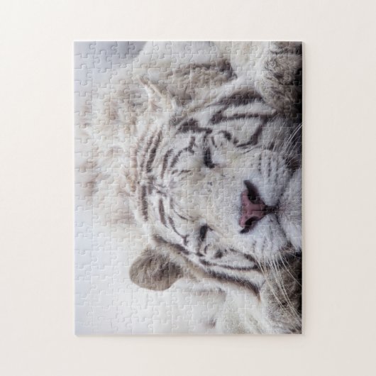 Puzzle Tigre blanc dormant (Vertical)