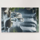 Puzzle Tigre blanc du Bengale dans la nature (Horizontal)