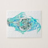 Puzzle tigre bleu (Horizontal)