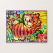 Puzzle tigre coloré (Horizontal)