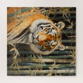 Puzzle Tigre dans la forêt de Bamboo (Horizontal)