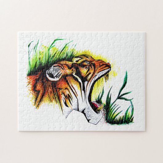 Puzzle Tigre Dans La Nature (Horizontal)