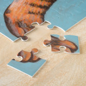 Puzzle tigré de chaton (Côté)
