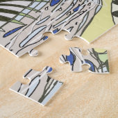 Puzzle Tigre de la jungle dans une cascade (Côté)