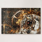 Puzzle Tigre de Steampunk (Horizontal)