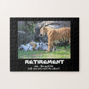 Puzzle Tigre dormant, RETRAITE Customisée