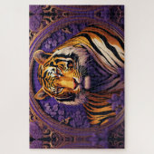 Puzzle Tigre en violet (Vertical)