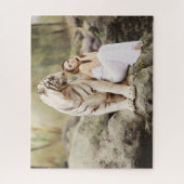 Puzzle Tigre et dame du Bengale (Vertical)