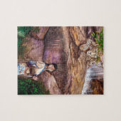 Puzzle Tigre et fraise de bouddhiste zen (Horizontal)