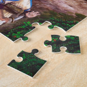 Puzzle Tigre et fraise de bouddhiste zen (Côté)