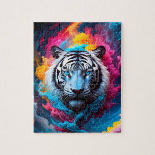 Puzzle Tigre majestueux avec un mystique et éthérée appar