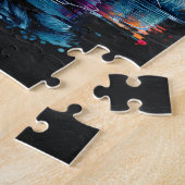 Puzzle Tigre regardant la réflexion dans l'eau (Côté)