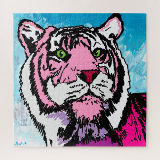 Puzzle Tigre rose
