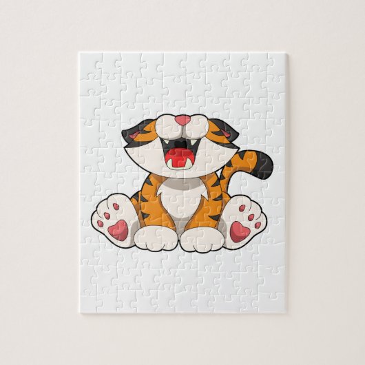 Puzzle Tigre rougissant (Vertical)