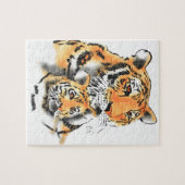 Puzzle Tigress and Cub (Horizontal)