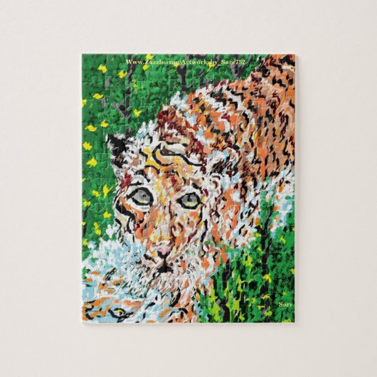 Puzzle: tijger legpuzzel (Verticaal)
