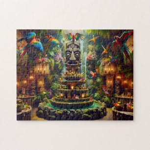 Puzzle Tiki Tropical Mystique Perroquets Totems Tiki Jung
