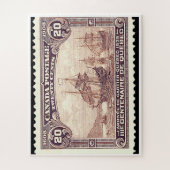Puzzle "Timbre 20c du Canada Cartier 1908" (Vertical)
