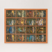 Puzzle Timbre Vintage du Parc National (Horizontal)