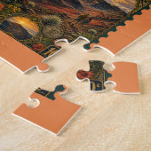 Puzzle Timbre Vintage du Parc National (Côté)