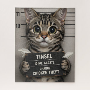 Puzzle Tinsel le chaton de Noël