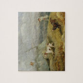 Puzzle Tir de grouse (huile sur la toile) (Vertical)