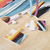 Puzzle Tir du caniche sur les vagues (Côté)