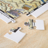 Puzzle tiré par la main de carte de Reno (Côté)