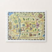 Puzzle tiré par la main de carte de Reno (Horizontal)