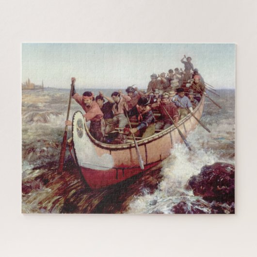 Puzzle Tirer sur les rapides par Frances Anne Hopkins (Horizontal)