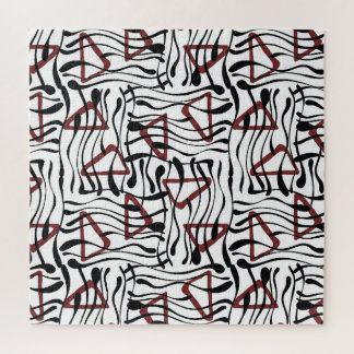 Puzzle Tissu géométrique : Design Motif artistique.