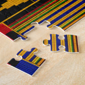 Puzzle Tissu Kente de style africain (Côté)