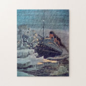 Puzzle Titanic frappe l'iceberg (Vertical)