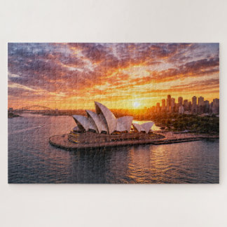 Puzzle Title Sydney Opera House Sunset Aerial Photography