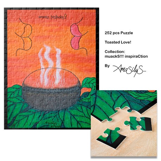Puzzle Toasted Love muackS!!! - AmaSilyS - 252 pcs Art