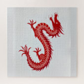 Puzzle Toile Dragon Rouge (Horizontal)