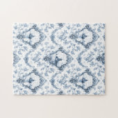 Puzzle Toile florale gravée avec moulin à vent et bateaux (Horizontal)