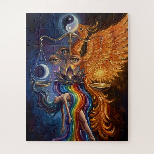 Puzzle Toile Phoenix Yin Yang (Vertical)