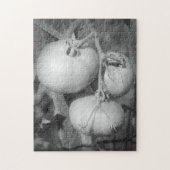 Puzzle Tomates Dans La Nature Noire Et Blanche (Vertical)