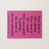 Puzzle Ton amour (Horizontal)