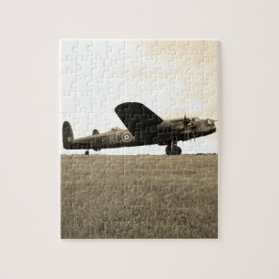 Puzzle Ton de sépia de bombardier de Lancaster