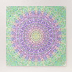 Puzzle Ton funky groovy rétro hippie boho mandala des bij