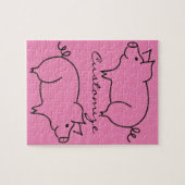 Puzzle Tonnerre d'animal de porc (Horizontal)