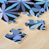 Puzzle Tons Abstraits de bleu Floral Mandala Motif (Côté)