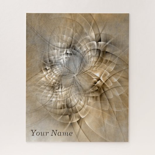 Puzzle Tons Terre Abstrait Art fractal moderne Nom (Vertical)